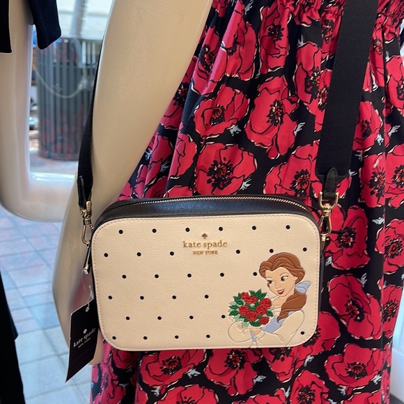 Disney X Kate Spade Beauty Mini Camera Crossbody Bag Cream Multi
 NWT - Picture 2 of 16